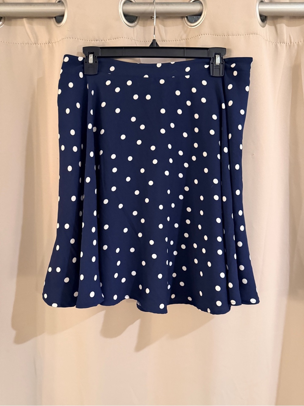 Pixley Navy Blue Polka Dot  Skirt